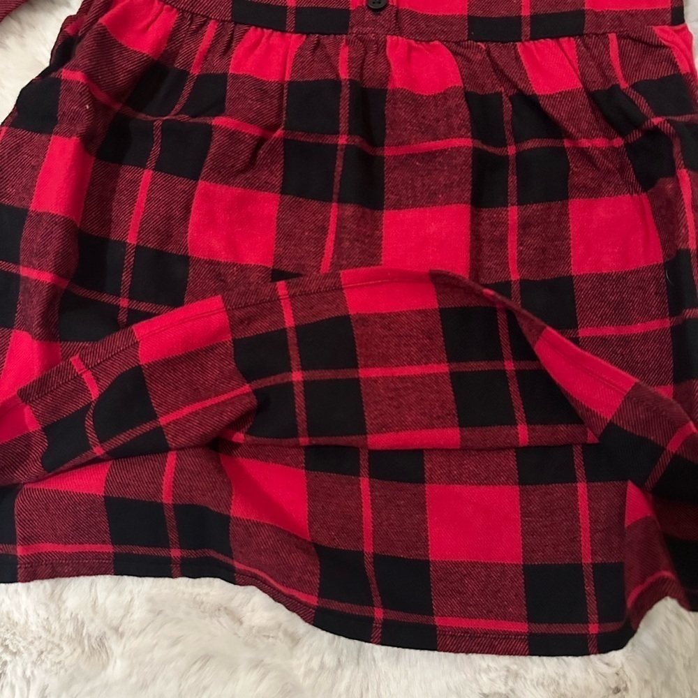 Toddler Girls’ Buffalo Plaid Flannel Dress - Picture 4 of 5